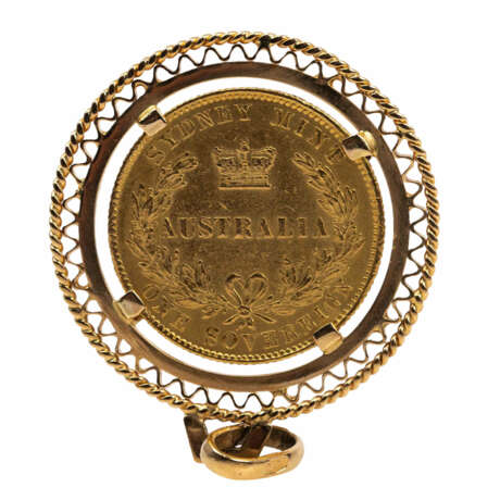 Australien/GOLD - Seltener Sovereign 1866 Sydney Mint, - Foto 2