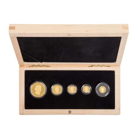 Kanada - 2012 Gold Maple Leaf Set zu 5 Münzen, Set 192 von nur 750, - фото 2