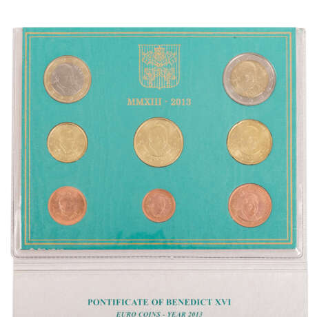 Vatikan - Großer Reigen Euro-Kursmünzensätze, - photo 3