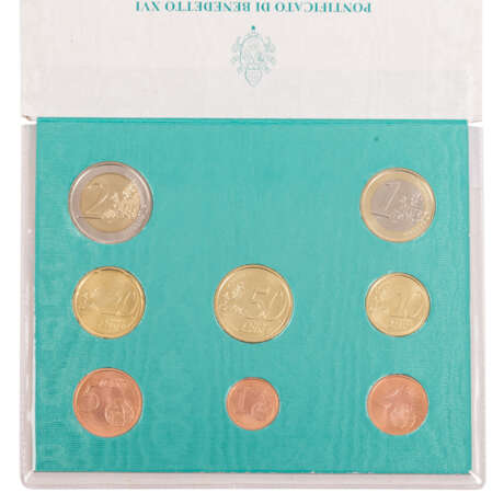 Vatikan - Großer Reigen Euro-Kursmünzensätze, - photo 4