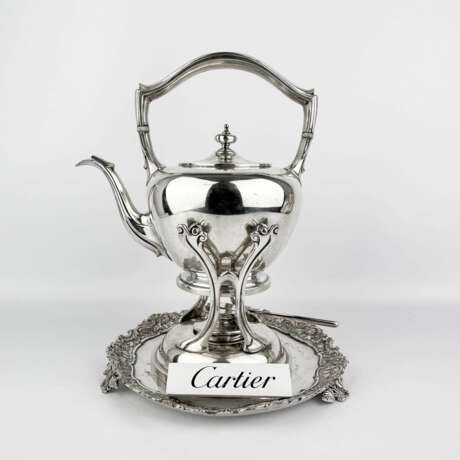 Teapot with warmer, Cartier, Silver, Англия, 1900 - photo 1