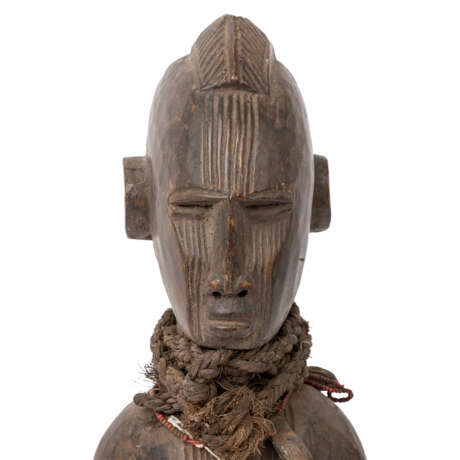 Stehende weibliche Skulptur aus Holz. NIGERIA. - Foto 5