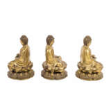 3 Buddha-Darstellungen aus Messing. TIBETO-CHINESISCH. - фото 6
