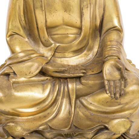 3 Buddha-Darstellungen aus Messing. TIBETO-CHINESISCH. - фото 10
