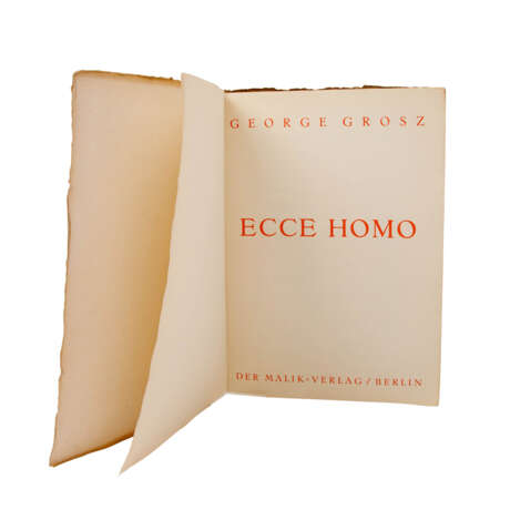 GEORGE GROSZ, Ecce Homo, Berlin: Malik-Verlag, 1923, - photo 1