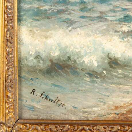 SCHULTZE, ROBERT (1828-1910), "Brandung an mediterraner Steilküste", - Foto 3