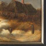ACHENBACH, A. (Maler 19. Jh.), "Schiffe auf tosender See vor der Küste", - photo 3