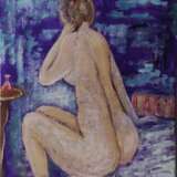 Обнаженная с парфумом Canvas on the subframe Paintbrush Impressionism Nude art Ukraine 2022 - photo 1