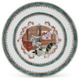 A CHINESE EXPORT PORCELAIN MEISSEN STYLE PLATE - photo 1
