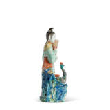 A CHINESE EXPORT PORCELAIN FAMILLE ROSE CANDLESTICK FIGURE GROUP - photo 6
