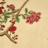 A CHINESE EXPORT PAINTED SILK WALL HANGING - фото 4
