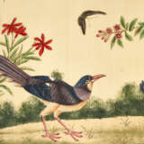 A CHINESE EXPORT PAINTED SILK WALL HANGING - фото 6