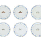 A SET OF SIX CHINESE EXPORT PORCELAIN PLATES - Foto 1