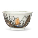 A CHINESE EXPORT PORCELAIN 'AMSTERDAM WATERFRONT' TEABOWL AND SAUCER - Foto 5