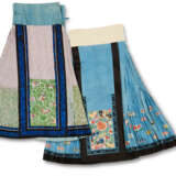 TWO CHINESE EMBROIDERED SILK SKIRTS - фото 1