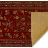 A CHINESE CINNAMON-GROUND VOIDED SILK VELVET CARPET - photo 2