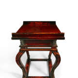 A CHINESE RED AND BLACK-LACQUERED WOOD LOW TABLE - photo 3