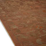 A PANEL OF CHINESE COPPER TONED SILK SATIN AND METALLIC BROCADE - photo 5