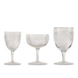AN ENGLISH ETCHED GLASS PART STEMWARE SERVICE - photo 2