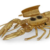 A VICTORIAN GILT-METAL LOBSTER-FORM DOUBLE INKWELL - Foto 2