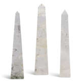 A GROUP OF THREE ROCK CRYSTAL OBELISKS - photo 6