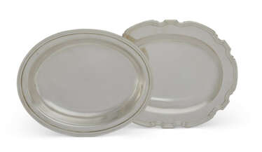 TWO AMERICAN SILVER VEGETABLE DISHES