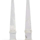 TWO ROCK CRYSTAL OBELISKS - photo 1