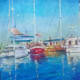 “yachts” Canvas Oil paint Impressionist Marine 2017 - photo 1