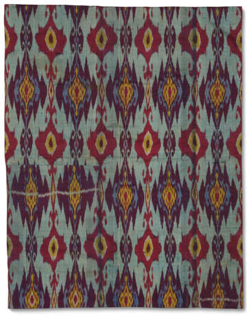 A CENTRAL ASIAN SILK AND COTTON IKAT HANGING - photo 1
