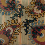 AN OTTOMAN SILK AND LINEN EMBROIDERED PANEL, NOW AS A BOLSTER - photo 10