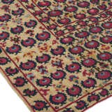 A CENTRAL ASIAN SILK EMBROIDERED SUZANI - photo 1