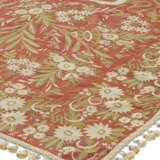 A TURKISH SILK EMBROIDERED COVERLET - photo 1