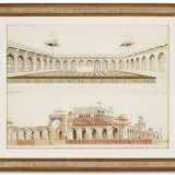 FIVE LARGE MUGHAL ARCHITECTURAL STUDIES - photo 1