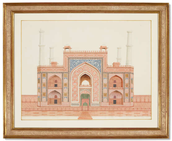 FIVE LARGE MUGHAL ARCHITECTURAL STUDIES - photo 3