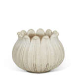 A GROUP OF THREE WHITE MARBLE LOTUS-FORM JARDINIERES - photo 4