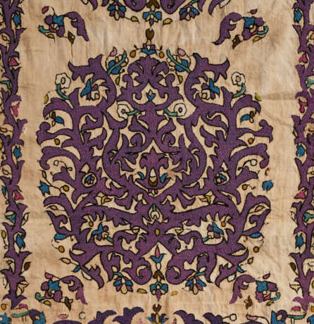 TWO ALGERIAN SILK EMBROIDERED PANELS - photo 1