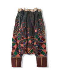 A PAIR OF EMROIDERED MEN'S PANTS, HAUSA