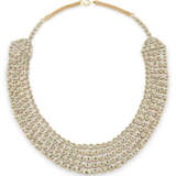 AN INDIAN FIVE-ROW DIAMOND AND ENAMEL NECKLACE - фото 4