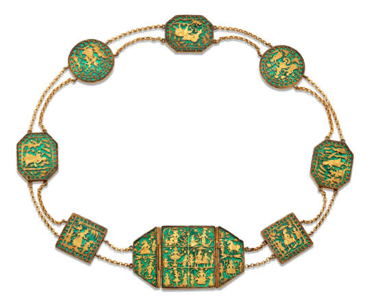 A GROUP OF INDIAN ENAMEL JEWELRY - Foto 2