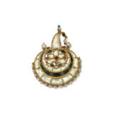 AN INDIAN MULTI-GEM AND SEED PEARL BROOCH - photo 1