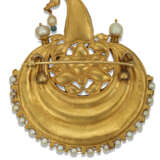 AN INDIAN MULTI-GEM AND SEED PEARL BROOCH - Foto 3