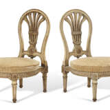 A PAIR OF FRENCH GREY-PAINTED CHAISES D'ENFANT - фото 3