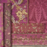 A GROUP OF SEVEN BERRY TONED SILKS - фото 1