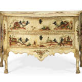 A SOUTH ITALIAN CREAM AND POLYCHROME-PAINTED COMMODE - photo 1