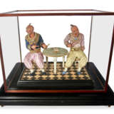 AN ITALIAN POLYCHROME-PAINTED AND GILT-FOIL-DECORATED COMPOSITION FIGURAL GROUP - photo 9