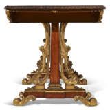 A GEORGE IV SATINWOOD AND PARCEL-GILT WRITING TABLE - фото 3