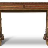 A GEORGE IV SATINWOOD AND PARCEL-GILT WRITING TABLE - фото 4