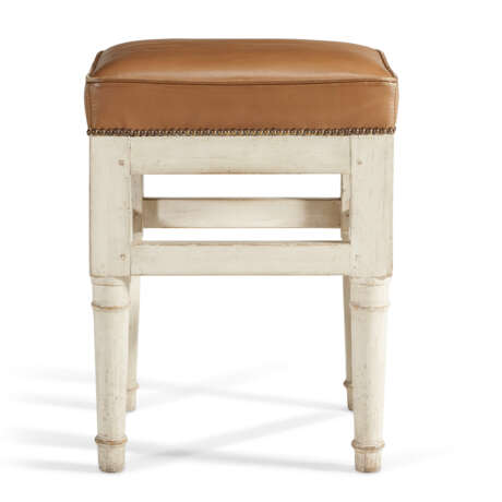 A SET OF FOUR CONSULAT WHITE-PAINTED TABOURETS - photo 2