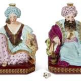 A PAIR OF JACOB PETIT PORCELAIN FIGURAL SCENT BOTTLES AND TWO STOPPERS - photo 6