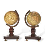 Periode von Wilhelm IV.. A PAIR OF WILLIAM IV TERRESTRIAL AND CELESTIAL MINIATURE TABLE GLOBES